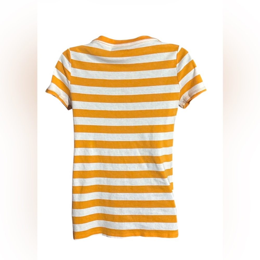 MERONA The Ultimate Tee Orange & White Striped Short-sleeves Tee - Picture 3 of 4